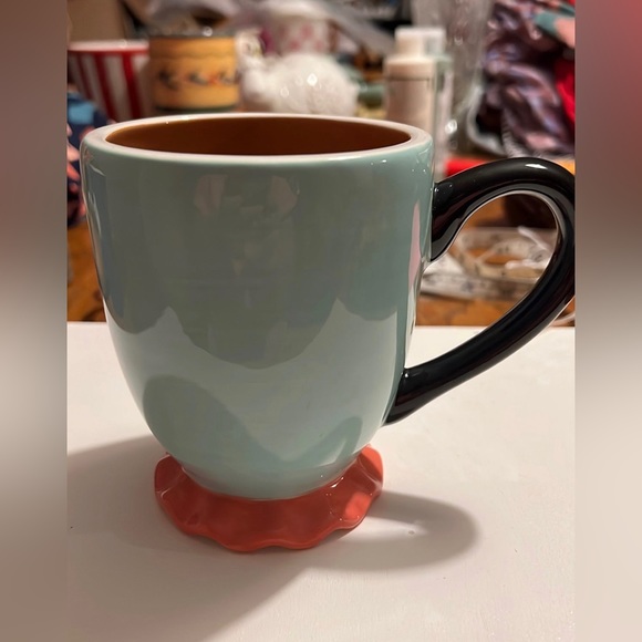 Retired Coton Colors Coffee Mug, excellent condition 
Mint cup, coral ruffle - Picture 2 of 5